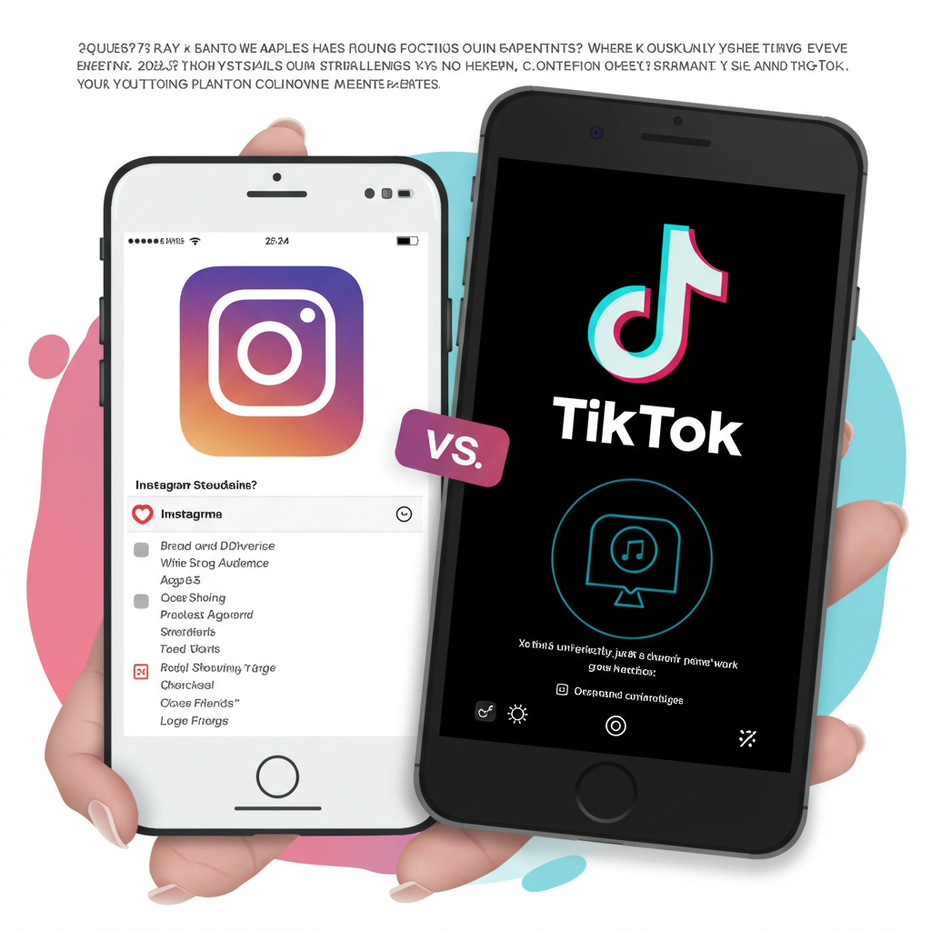 Instagram ou TikTok: Como Escolher a Rede Social Certa para Sua Marca em 2025